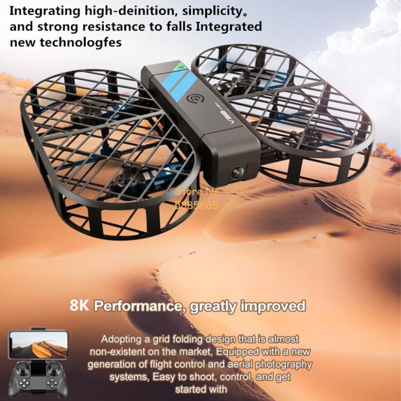 Drone Remote Controller Lanyard - 8K HD Camera 360° Protection Optical